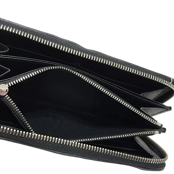 Auth LOUIS VUITTON Zippy Wallet M60072 Noir Silver Hardware Epi - CA2134 - Picture 5 of 5